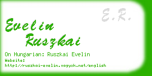 evelin ruszkai business card